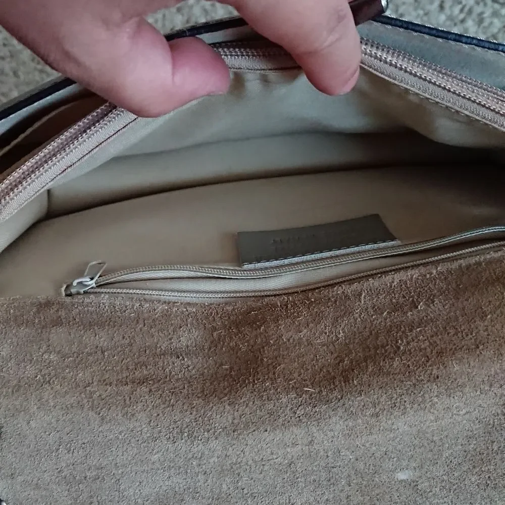 Borse In Pelle Genuine Leather & suede Italy bag